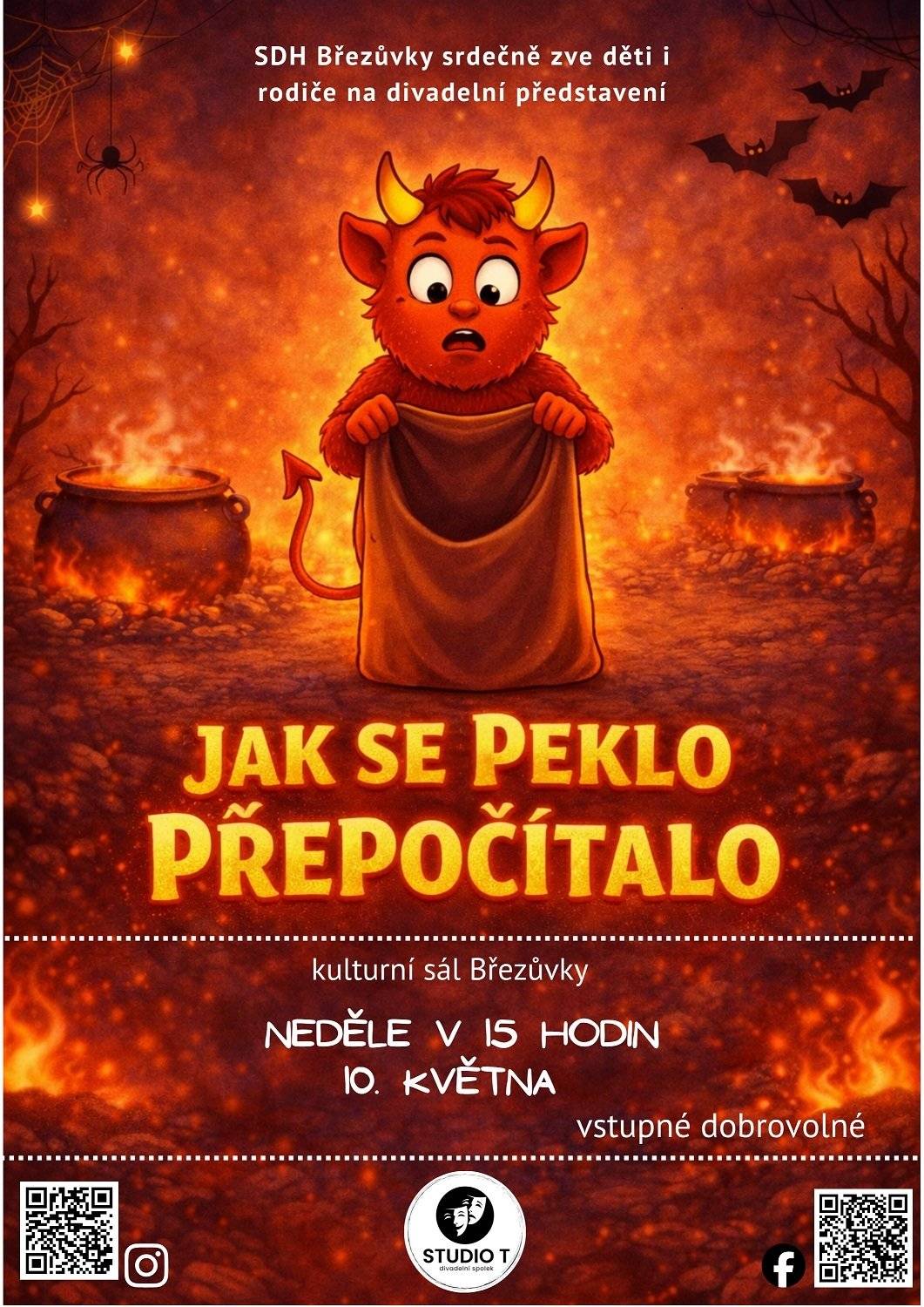 SDH Březůvky srdečně zve děti i rodiče na divadelní představení.