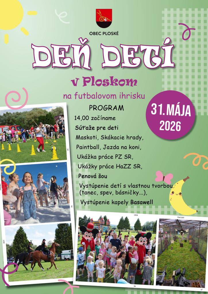 Deň detí - 31.mája 2026
