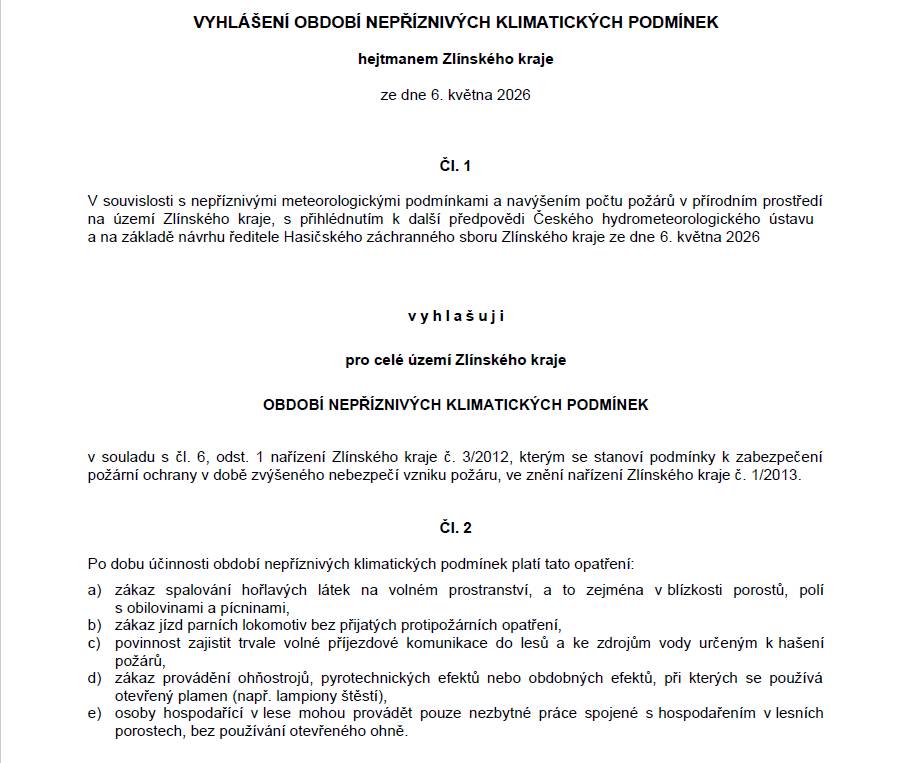 Ze dne 6.5.2026