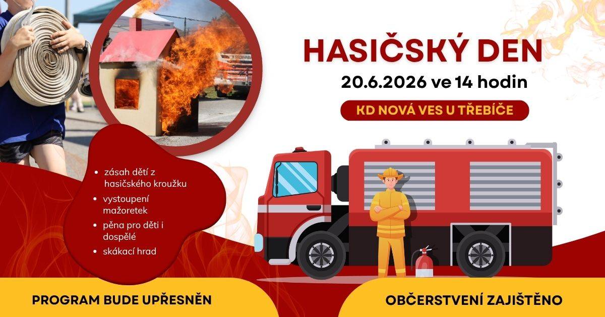 Po roce se opět můžete těšit na hasičský den. Program připravujeme, aby byl co nejzajímavější.