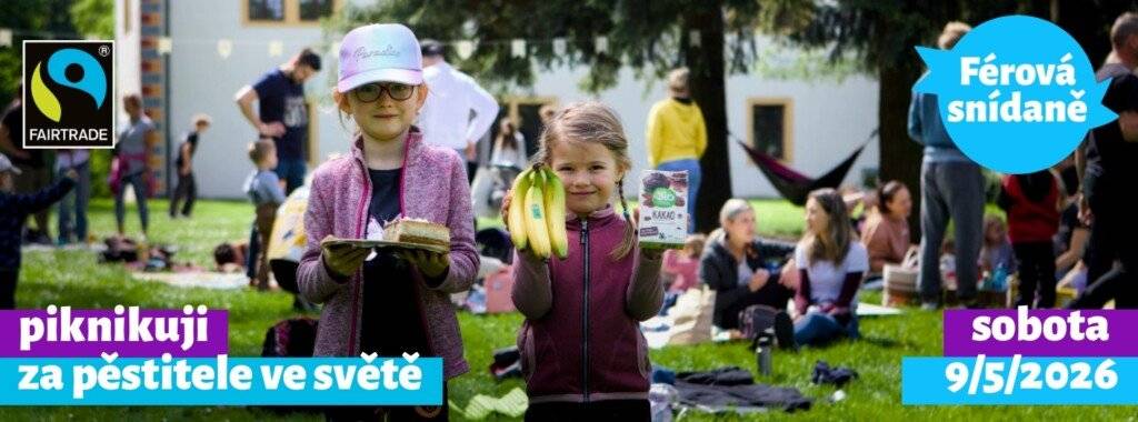 Přijměte ještě jednou pozvání na zítřejší Fairtrade snídani. Začínáme v 9:00 v parku u klubovny. Společně si užijeme dobré jídlo, příjemnou atmosféru a podpoříme férový obchod. Budeme rádi, když si přinesete něco malého na společný stůl-ideálně fairtradové nebo domácí dobroty (pečivo, ovoce, pomazánky, koláče, zeleninu,..)Těšíme se na vás a na to, co společně vytvoříme Hezký de