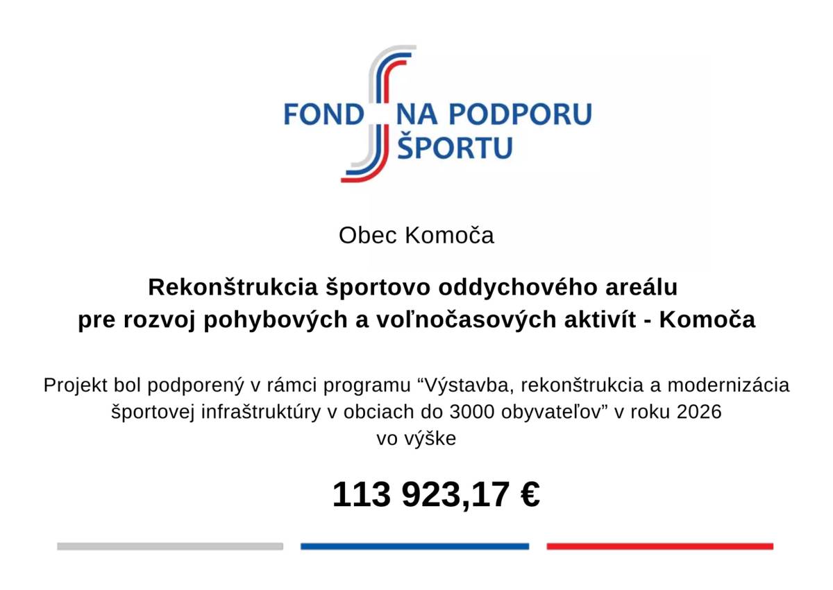Výstavba, rekonštrukcia a modernizácia športovej infraštruktúry v obciach do 3000 obyvateľov