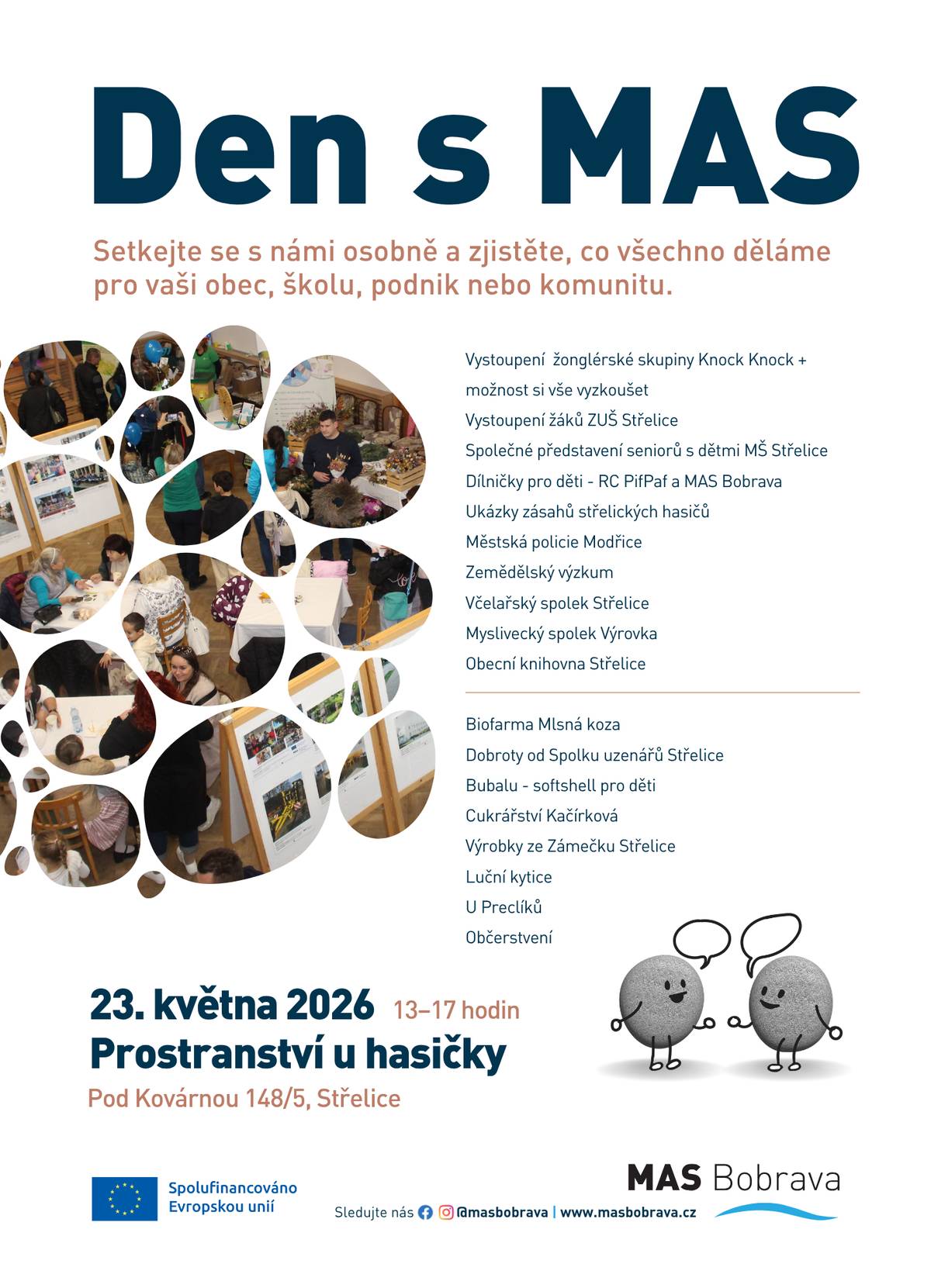 Pozvánka na Den s MAS, který se koná dne 23. 5. ve Střelicích.