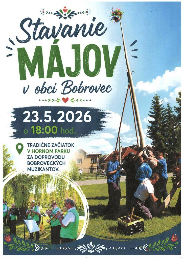 Stavanie májov v Bobrovci