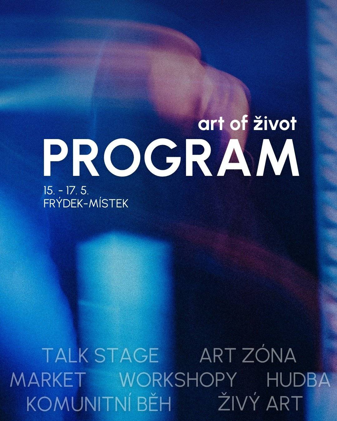 15. - 17. 5. 2026  Design, móda, umění, hudba a gastronomie - to vše vám předvedou lokální tvůrci na již na 4. ročníku festivalu, letos poprvé v areálu NOVÉ OSMIČKY.  Více informací a vstupenky zde: art of život
