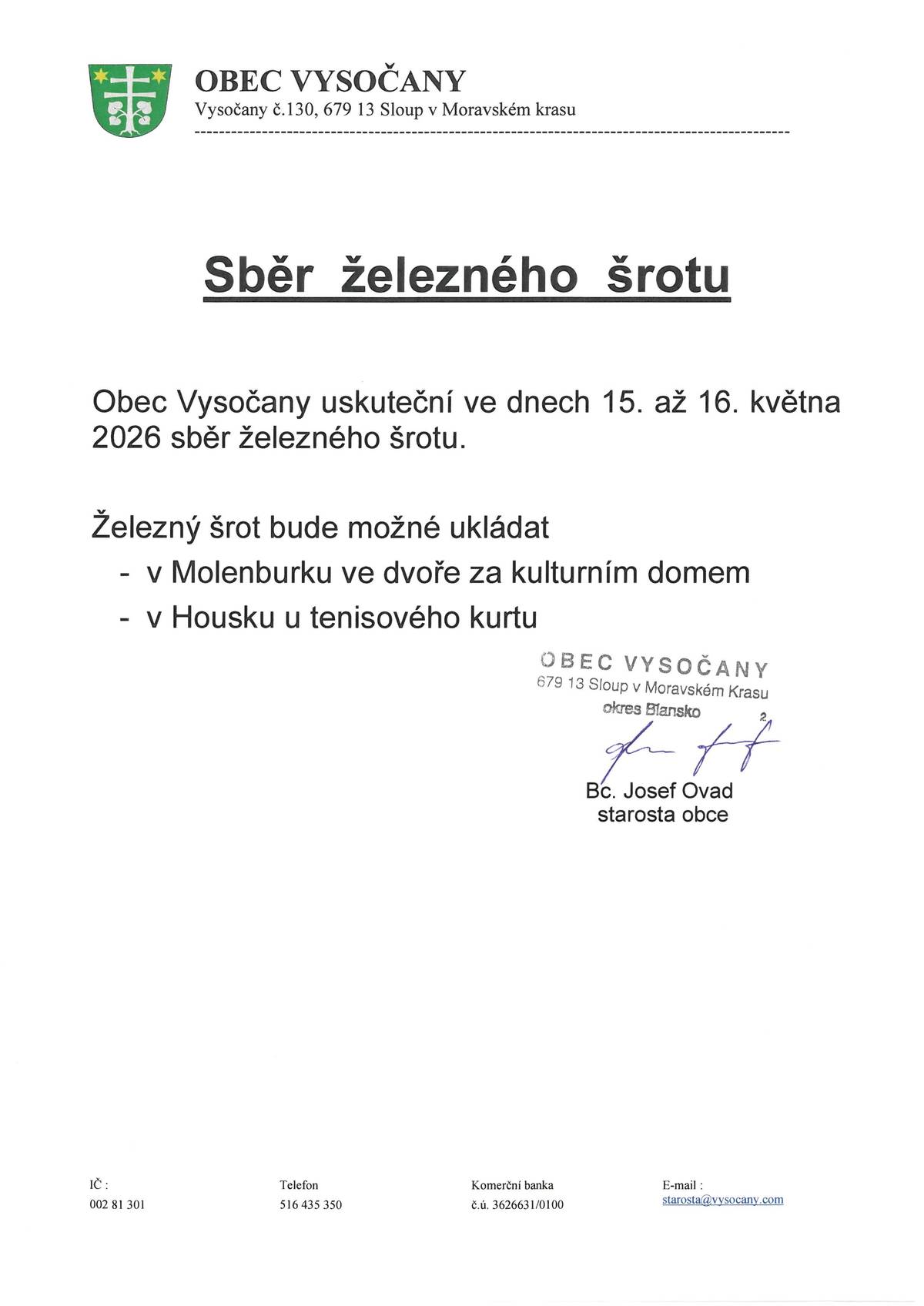 Sběr železného šrotu