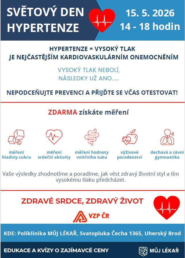 15.5.2026 Poliklinika MŮJ LÉKAŘ, Uh.Brod