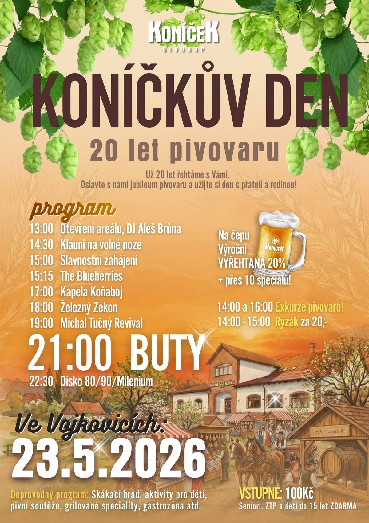 Přijďte si užít skvělý den plný hudby, dobrého jídla, pivních speciálů a zábavy pro celou rodinu. 🎶