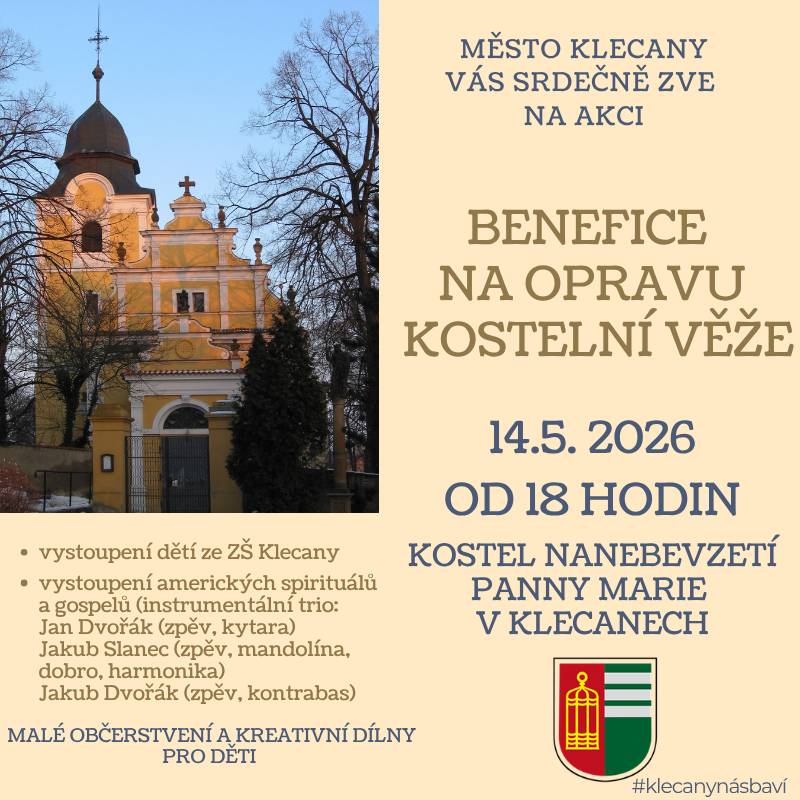 Benefice na opravu kostelní věže