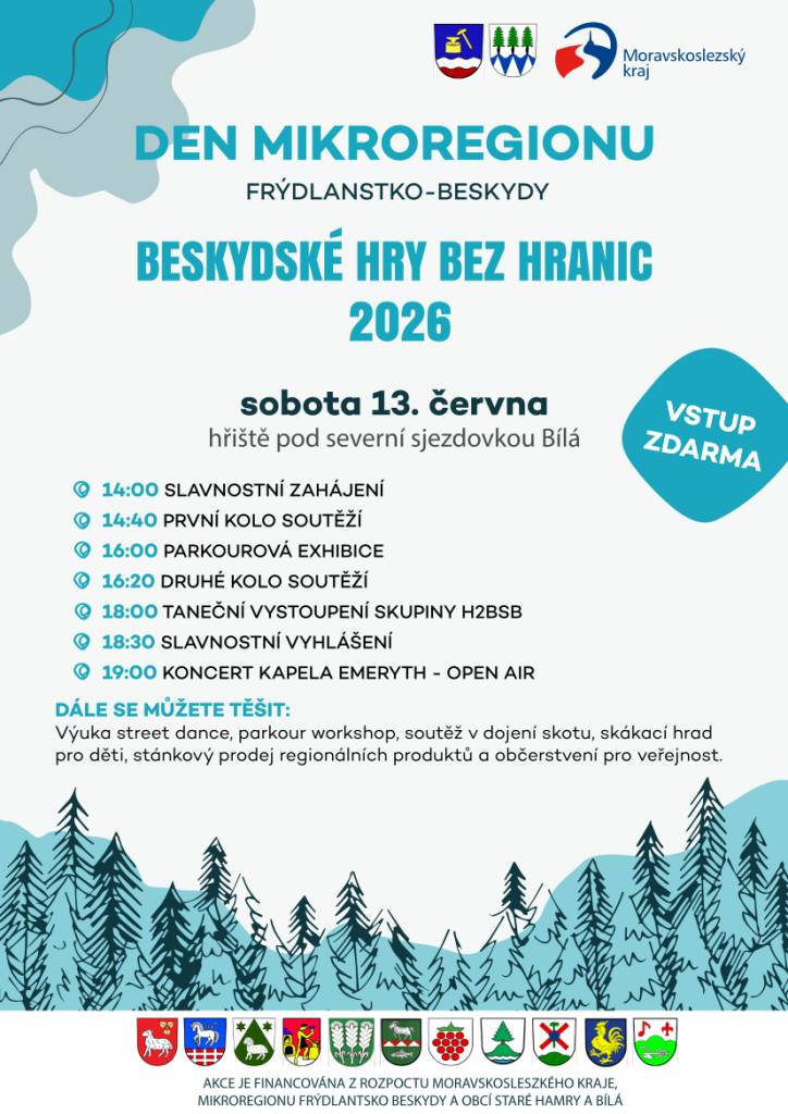 v sobotu 13. června 2026 od 14.00 hod na Bílé