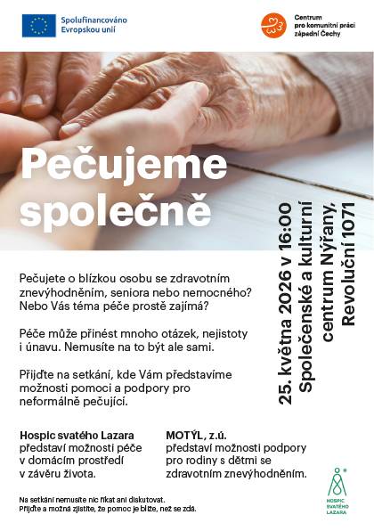 25. května 2026 v 16:00 - Společenské a kulturní centrum Nýřany, Revoluční 1071