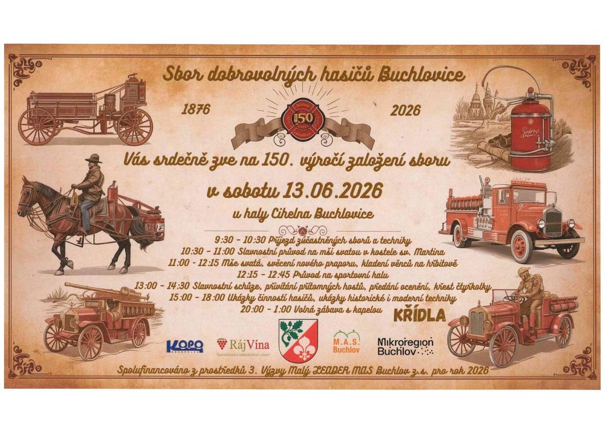 150. výročí založení SDH Buchlovice