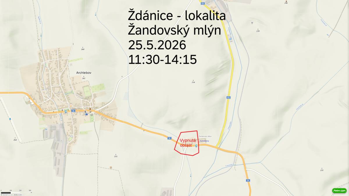 Lokalita Žandovský mlýn, 25.5.2026 od 11:30 do 14:15.  Podrobnější informace v přiloženém souboru.
