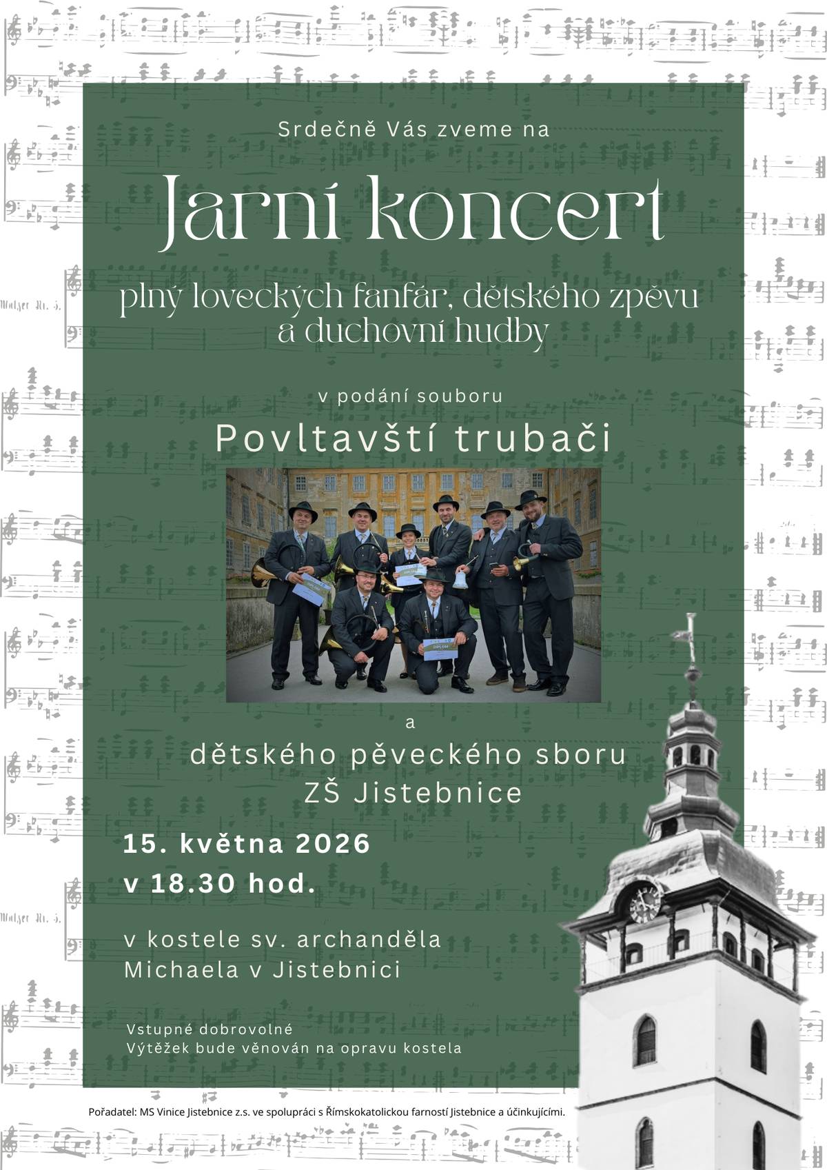 15. května 2026 od 18:30 h. - kostel sv. archanděla Michaela v Jistebnici