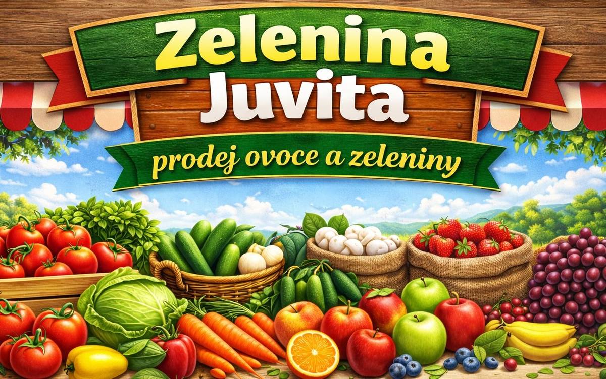 Zelenina Juvita Uherský Brod bude prodávat v úterý  12.5. u OÚ od 13:00, dolní konec od 13:10 hod.,  konzumní brambory, jahody, cibuli, nový česnek, jablka, hrušky, okurky, rajčata, kedlubny a další ovoce a zeleninu. Dále nabízí žampiony, hlívu ústřičnou, čalamádu, olejové svíčky a med.