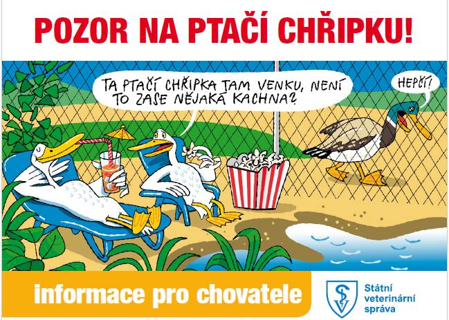 Státní veterinární správa potvrdila výskyt vysoce patogenní ptačí chřipky v katastrálním území Hůrky u Nové Bystřice. V souvislosti s tím byla vydána mimořádná veterinární opatření, která se týkají také řady obcí na Jindřichohradecku.