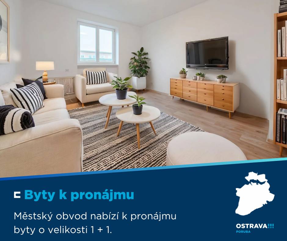 Městský obvod nabízí k pronájmu ✔ byt 1 + 1 na Hlavní třídě více 👉 https://1url.cz/0eG0u   ✔ byt 1 + 1 na Havlíčkově náměstí více 👉 https://1url.cz/GeG0J 📞 Prohlídky bytů se uskuteční po předchozí telefonické domluvě (tel. č. 728 708 940).