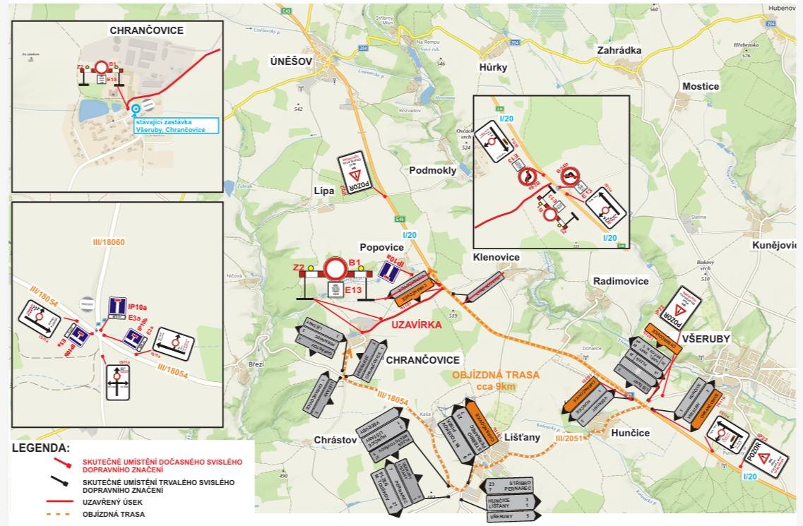 Dlouho očekávaná oprava je konečně tady, ale pozor na přesný harmonogram: v pondělí 11. 5. bude probíhat příprava dopravního značení, takže komunikace bude ještě normálně průjezdná.