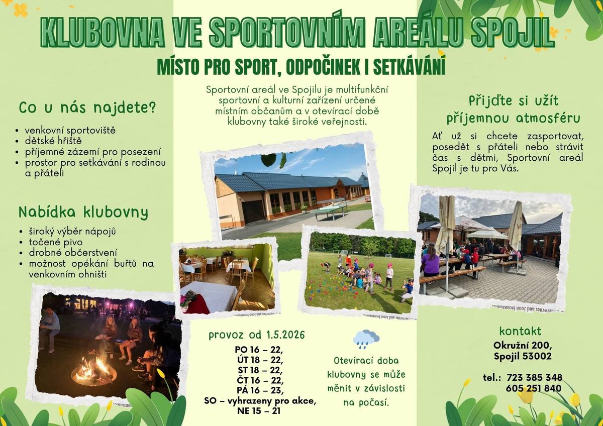 místo pro sport, odpočinek i setkávání