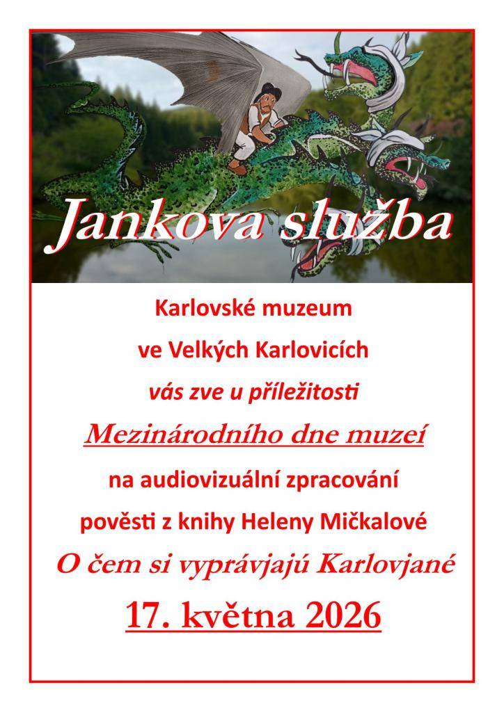 Prohlídka Karlovského muzea bude obohacena o proromítání pověsti z knihy Heleny Mičkálové.