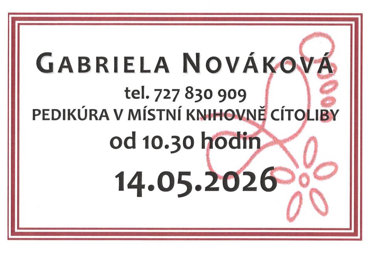 pedikúra 14.5.2026