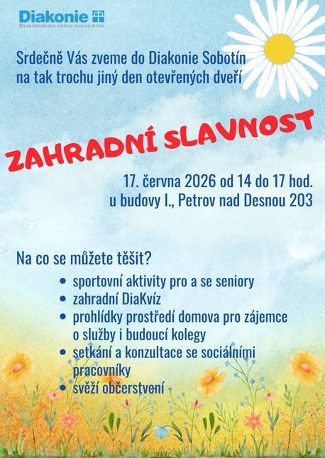 > 17.6.2026 od 14 do 17 hodin  > budova I - Petrov n/D. čp. 203  > aktivity pro a se seniory  > občerstvení zajištěno