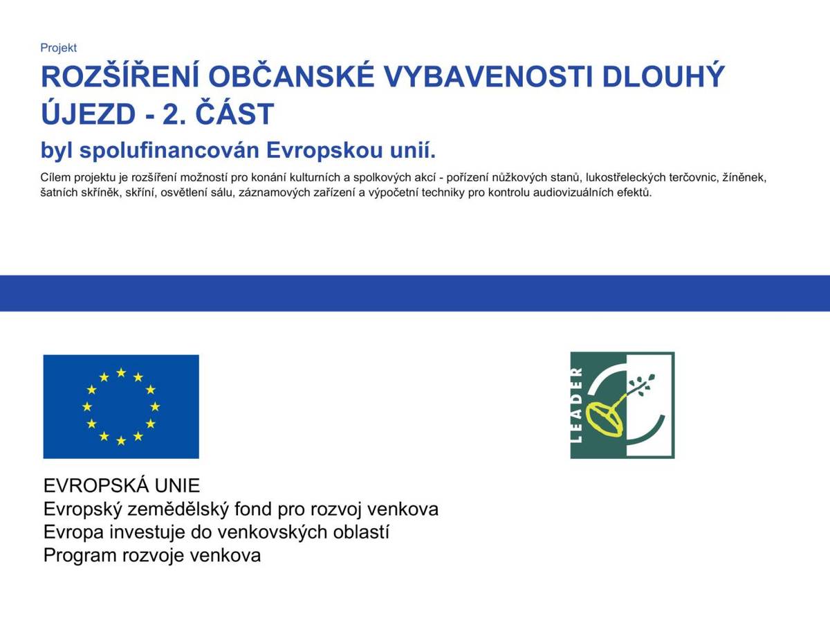Projekt byl spolufinancován Evropskou unií.