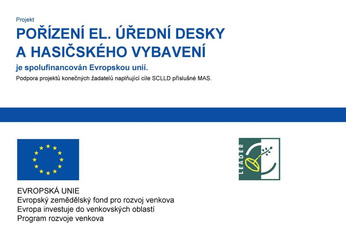 Projekt je spolufinancován Evropskou unií.  Podpora projektů konečných žadatelů naplňující cíle SCLLD příslušné MAS.