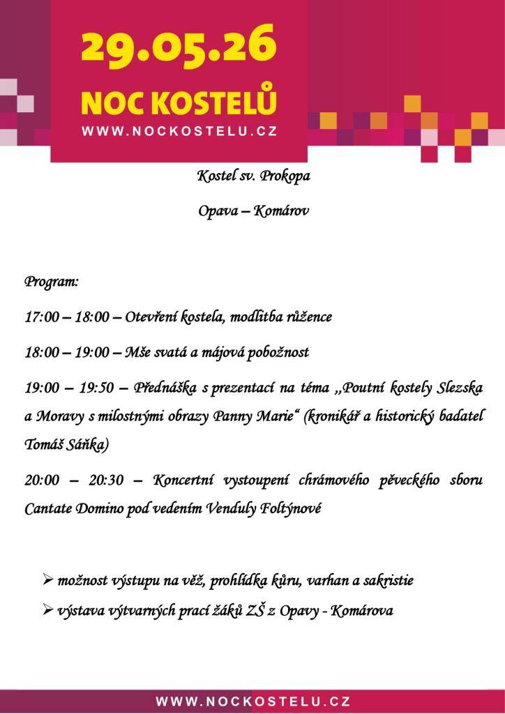 V kostele sv. Prokopa v Opavě–Komárově se uskuteční...