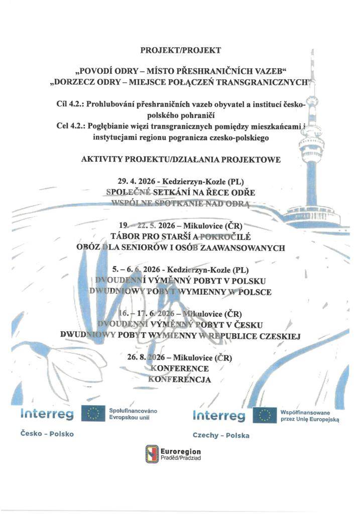 projekt "Povodí Odry - místo přeshraničních vazeb"