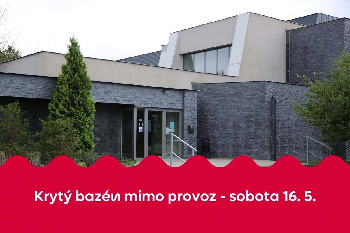 Připomínáme mimořádné omezení v koridoru pro pěší na rekonstruovaném mostě Ervína Špindlera. Z důvodu nezbytných stavebních prací dojde již od této soboty 16. května (15:00) až do nedělního rána (6:00) k jeho dočasnému uzavření. Stavební práce budou probíhat i v nočních hodinách.  Krytý plavecký bazén z důvodu uzavírky v sobotu neotevře. Od neděle jeho provoz pokračuje v běžnou otevírací dobu.