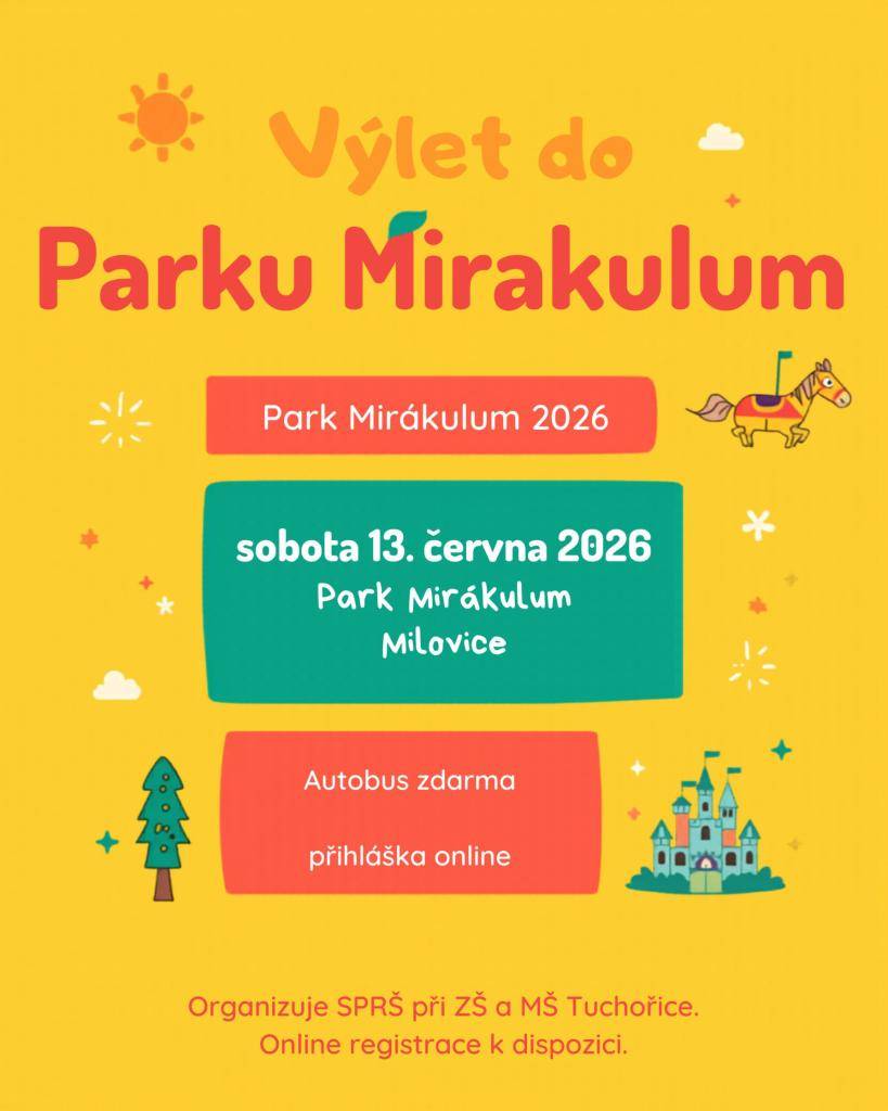 SPRŠ zve na společný výlet autobusem do Mirákula 13.6.2026! Doprava zdarma, místa omezena.