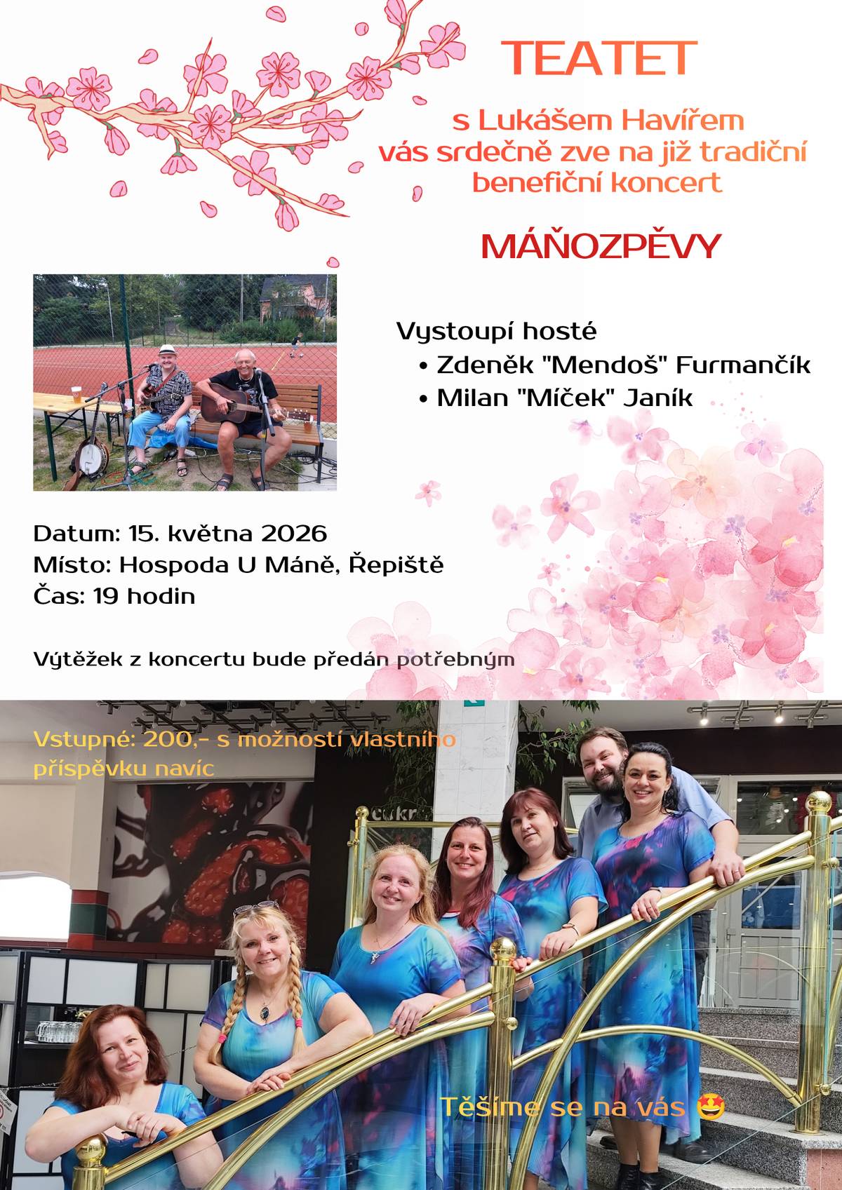 TEATET s Lukášem Havířem vás srdečně zve na již tradiční benefiční koncert.