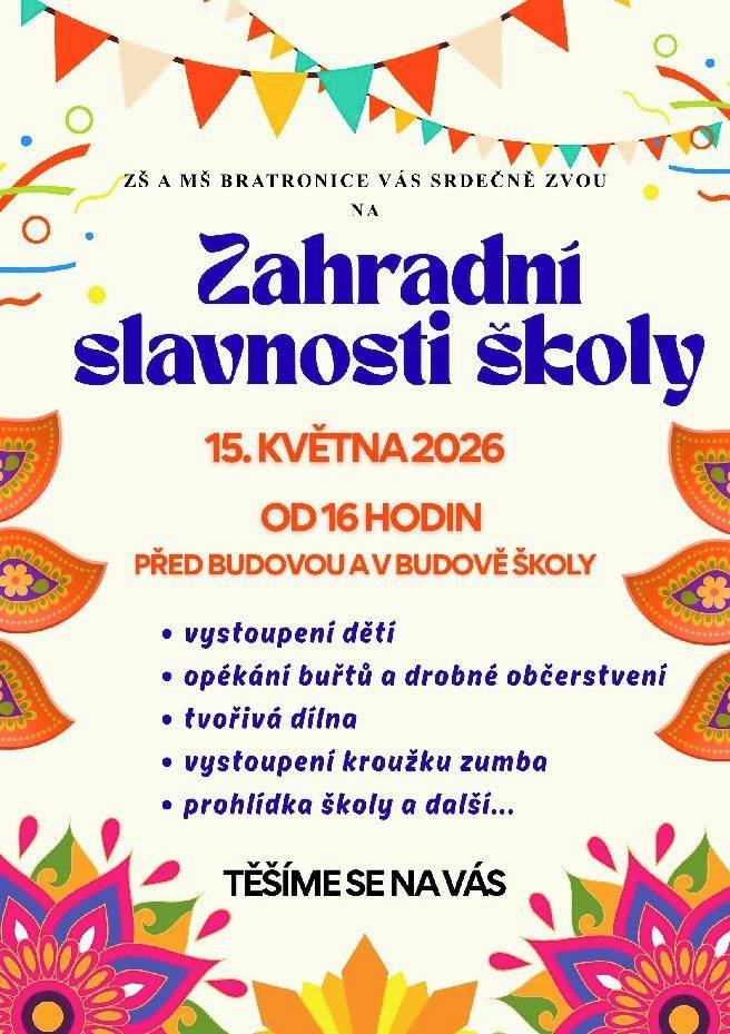 PÁTEK 15.5.2026 OD 16:00 HODIN.