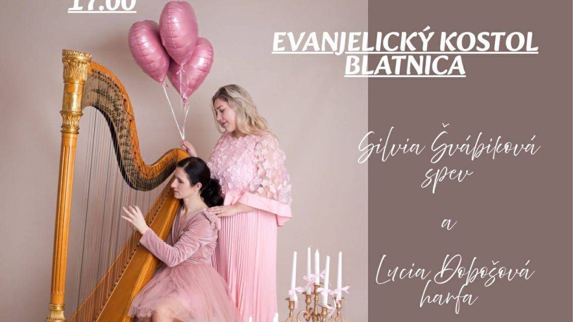 Evanjelický cirkevný zbor Blatnica srdečne pozýva všetkých priaznivcov klasickej hudby a umenia na jedinečný hudobný zážitok.