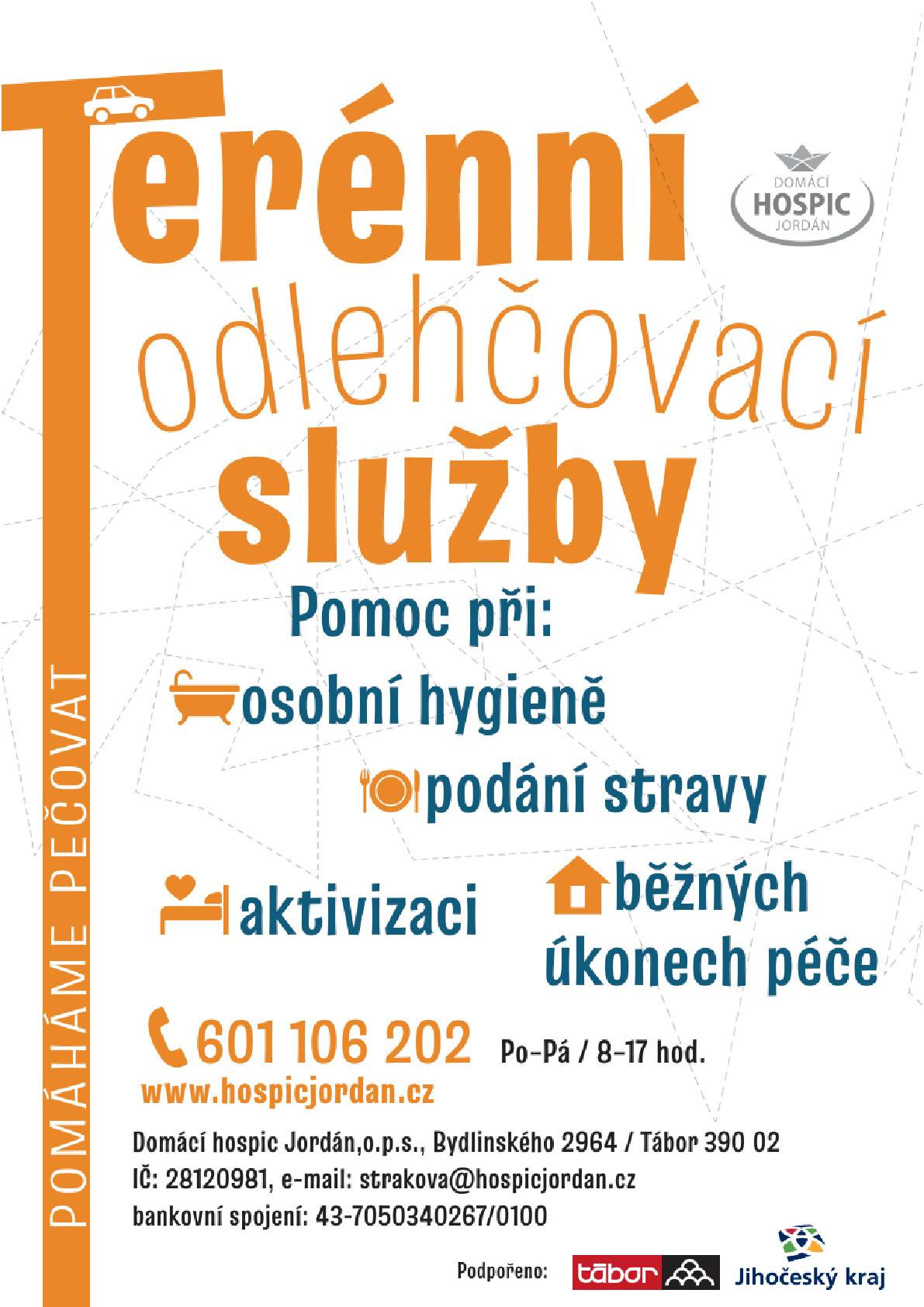 Posíláme informaci o terénních službách pro rodiny a blízké, které mohou využít pomoci.