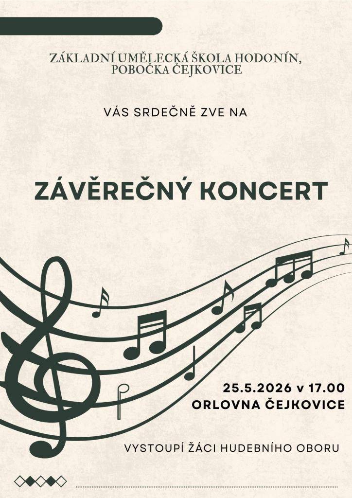 Kdy: PONDĚLÍ 25.5.2026 od 17:00  Kde: Orlovna Čejkovice
