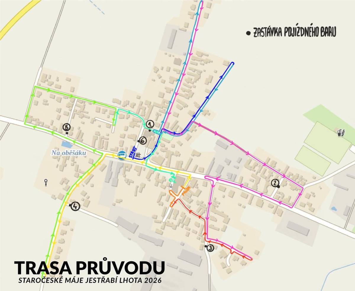 Tradiční slavnost Staročeské máje se koná v sobotu 16. května 2026. Zahájení proběhne už v pátek, kdy se v 19:00 uskuteční stavění Máje u Kulturního domu. V sobotu v poledne začne průvod obcí, který bude doprovázen hudbou a novým pojízdným barem. Na programu je také tradiční beseda a májová zábava.
