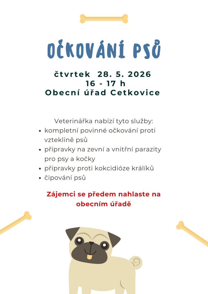 28.5.2026 v průjezdu OÚ od 16 do 17 hodiny