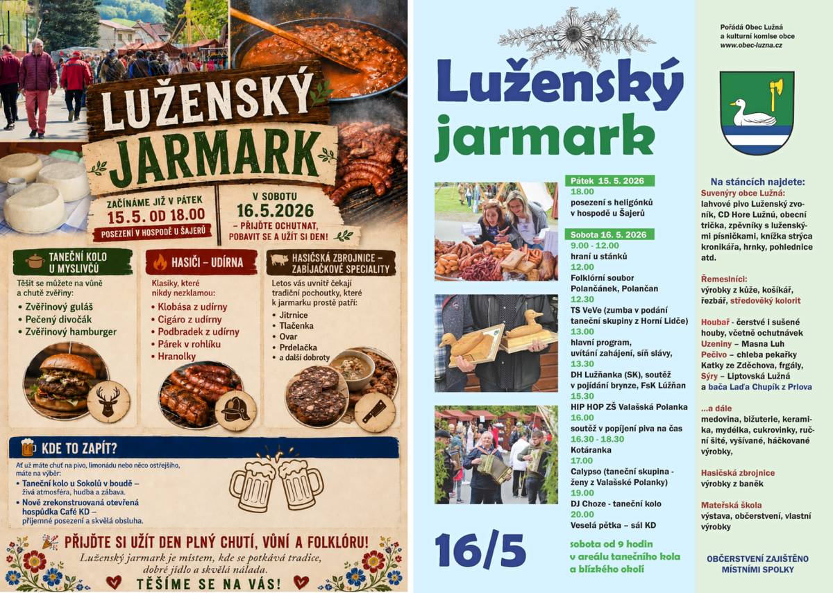 Pozvání na víkend do Lužné