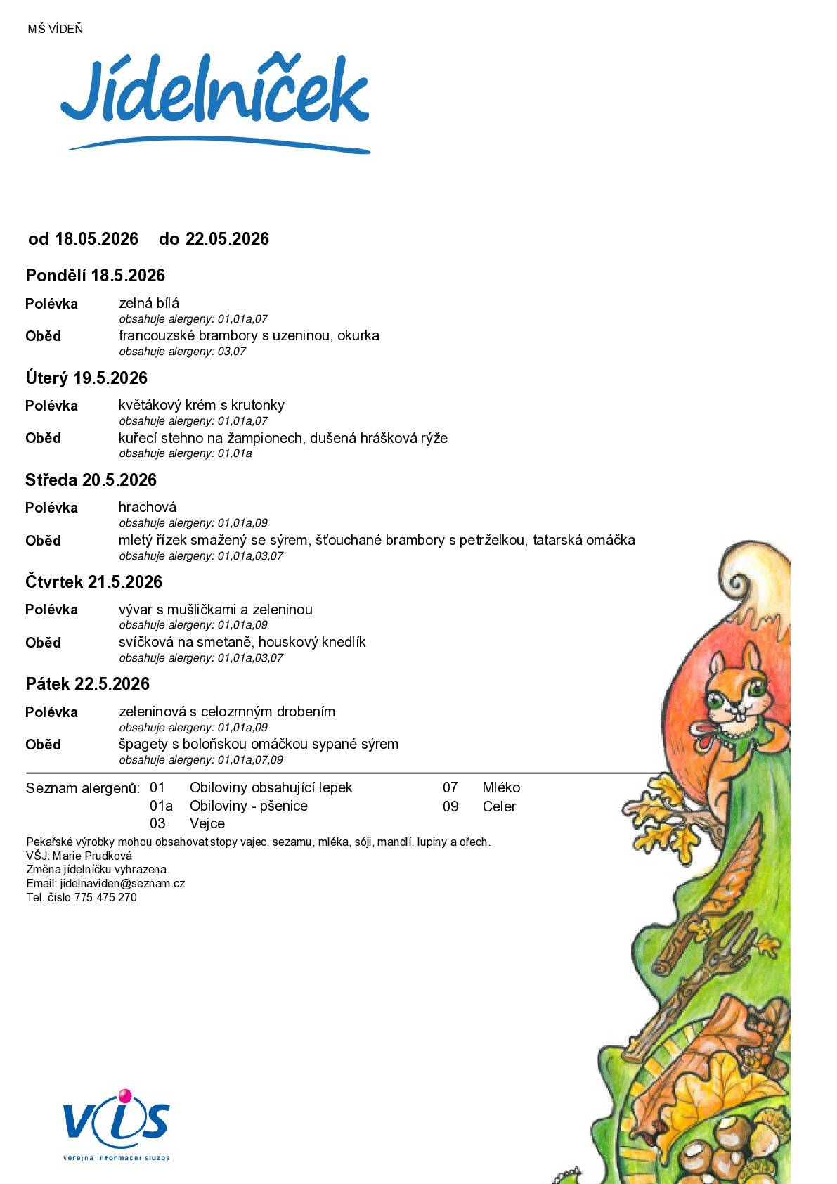 od 18. 05. 2026 do 22. 05. 2026