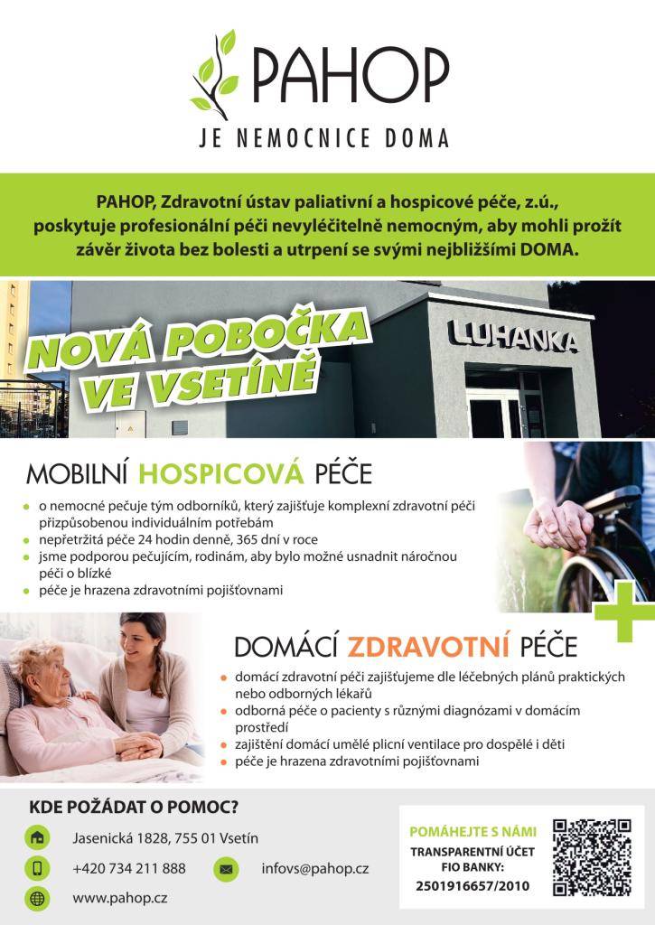 ově otevřená pobočka Vsetí