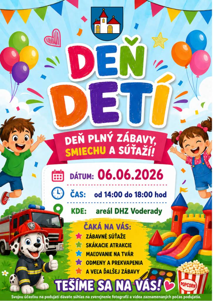 Deň detí v obci Voderady 6. júna 2026