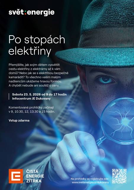 V sobotu 23. května je pro malé návštěvníky nachystaný speciální program „Po stopách elektřiny“.