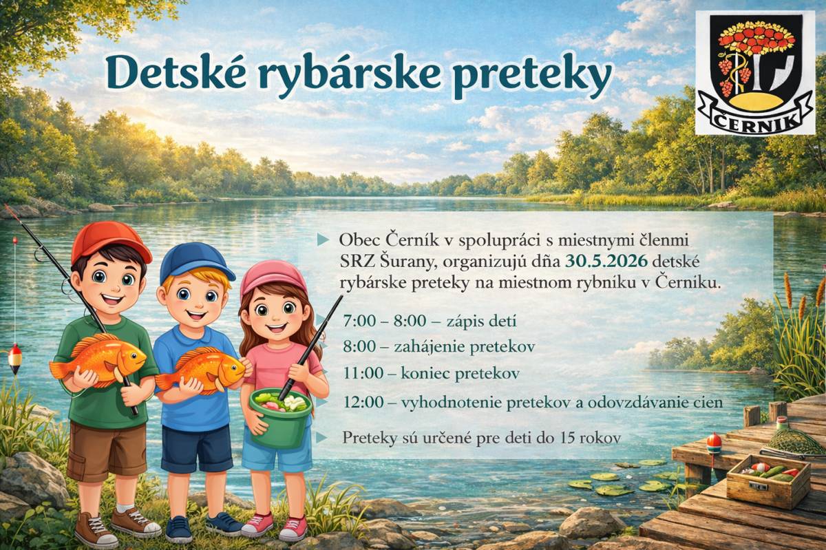 Pozvánka na detské rybárske preteky