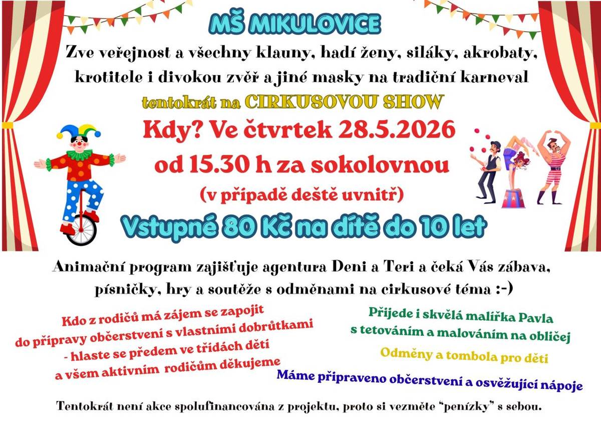 tradiční karneval 28. 5. 2026