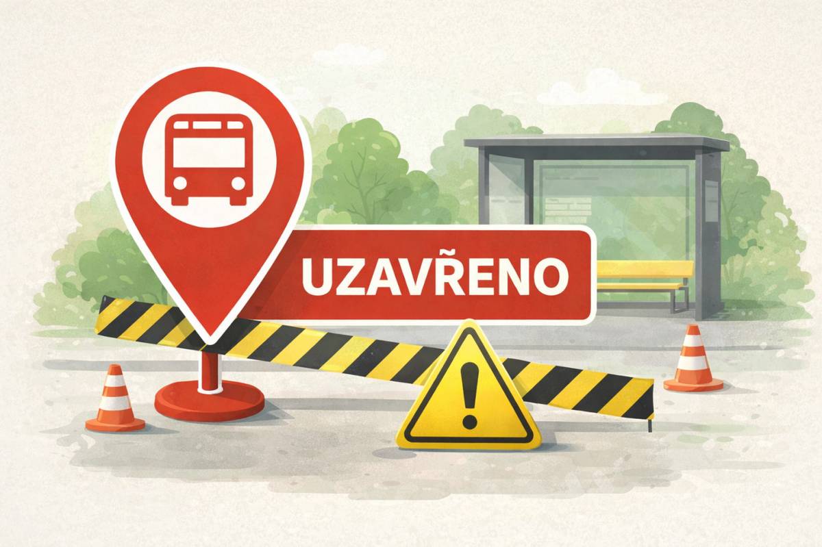 Upozorňujeme občany a cestující, že od zahájení denního provozu dne 18. 5. 2026 (pondělí) do ukončení denního provozu dne 20. 5. 2026 (středa) dojde ke krátkodobému zrušení autobusové zastávky Přišimasy, Horka ve směru Český Brod / Úvaly pro linky PID č. 435 a 823.
