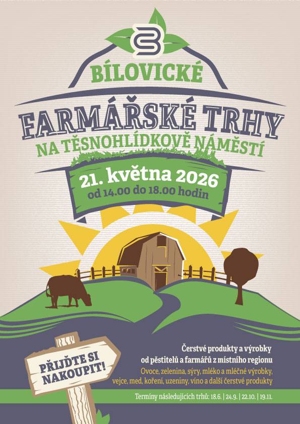 Těsnohlídkovo náměstí v Bílovicích nad Svitavou ve čtvrtek 21.5.2026 od 14:00 do 18:00 hodi