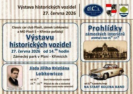 V sobotu 27.6.2026 se v zámeckém parku uskuteční výstava historických vozidel