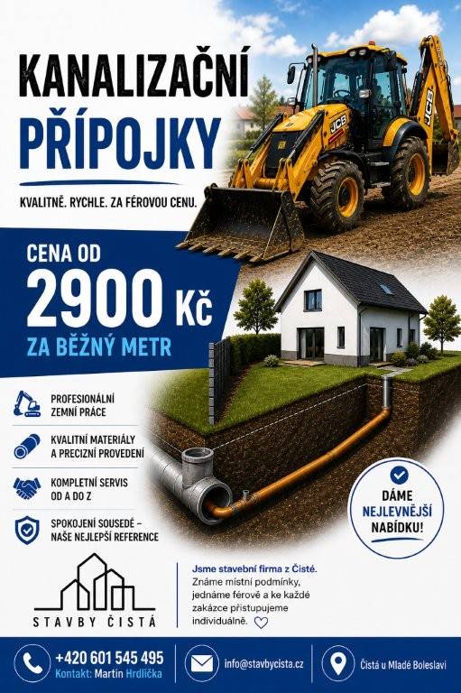 kontakty na výkopy revizních šachet